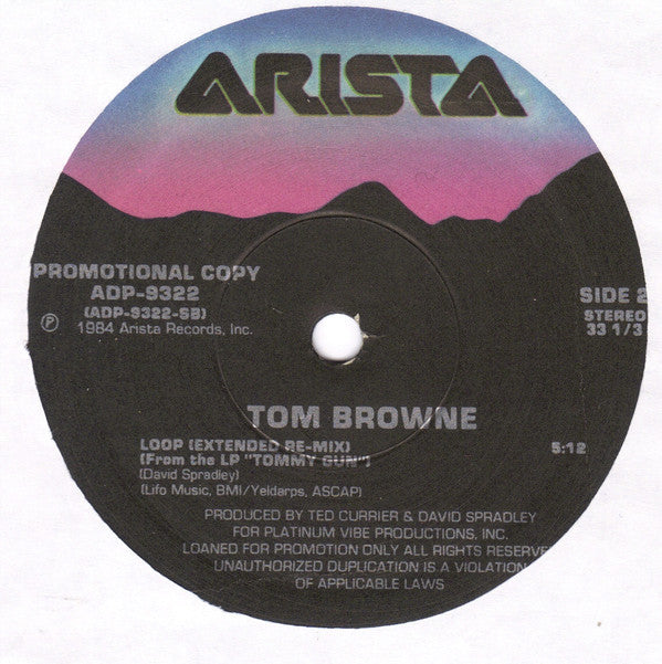 Tom Browne : Loop (12", Maxi, Promo)
