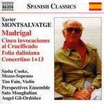 the album cover for Xavier Montsalvatge - Folia Daliniana Cinco Invocaciones Al Crucificado