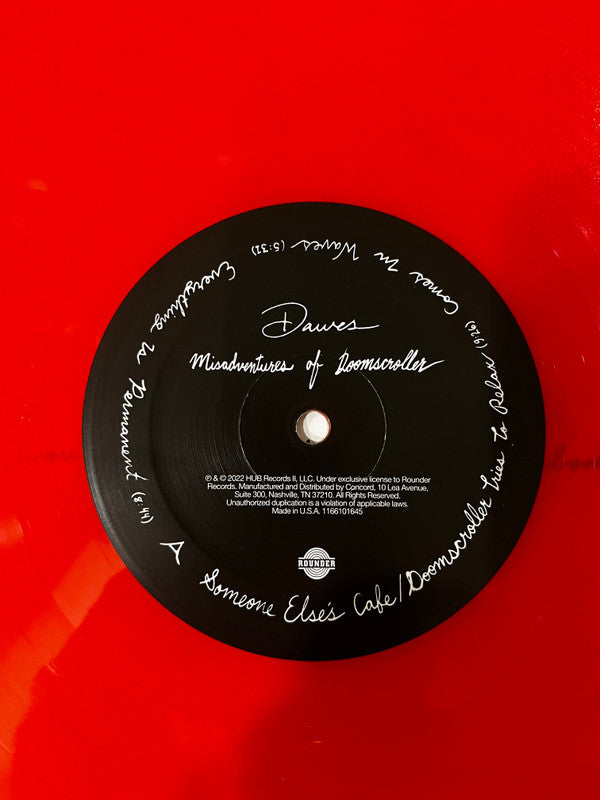 Dawes (2) : Misadventures of Doomscroller (LP, Album, Ltd, Blo)