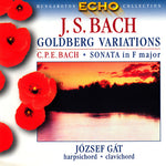 the album cover for Bach / Gat - Goldberg Variations BMV 988: Cpe Bach: Sonata in F