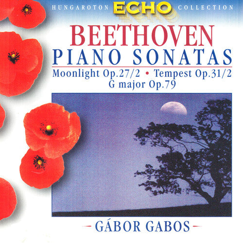 the album cover for Beethoven / Gabor Gabos - Piano Sonatas: Moonlight Op 27/2 / Tempest Op 31