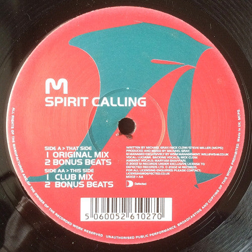 M (5) : Spirit Calling (12")
