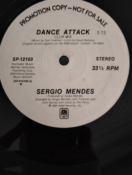 Sergio Mendes* : Dance Attack (12", Promo)