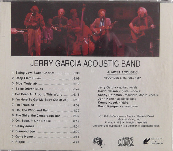 Jerry Garcia Acoustic Band : Almost Acoustic (CD, Album)