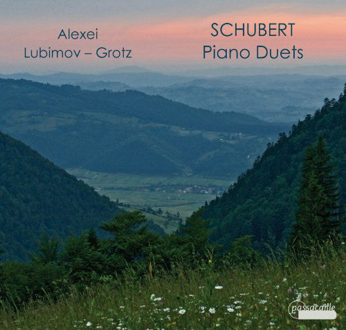 the album cover for Schubert / Lubimov / Grotz - Piano Duets