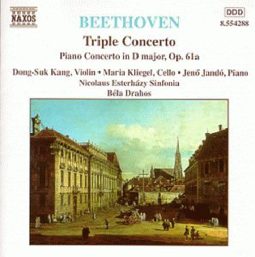 the album cover for Jenő Jandó - Triple Concerto / Piano in D Major Op 61A