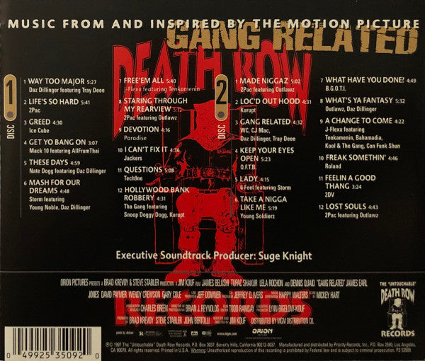 Various : Gang Related - The Soundtrack (2xCD, Comp)