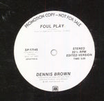 Dennis Brown : Foul Play (12", Promo)