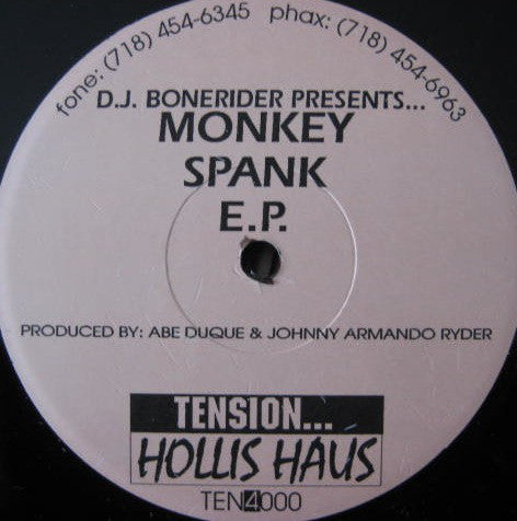 D.J. Bonerider* : Monkey Spank E.P. (12", EP)