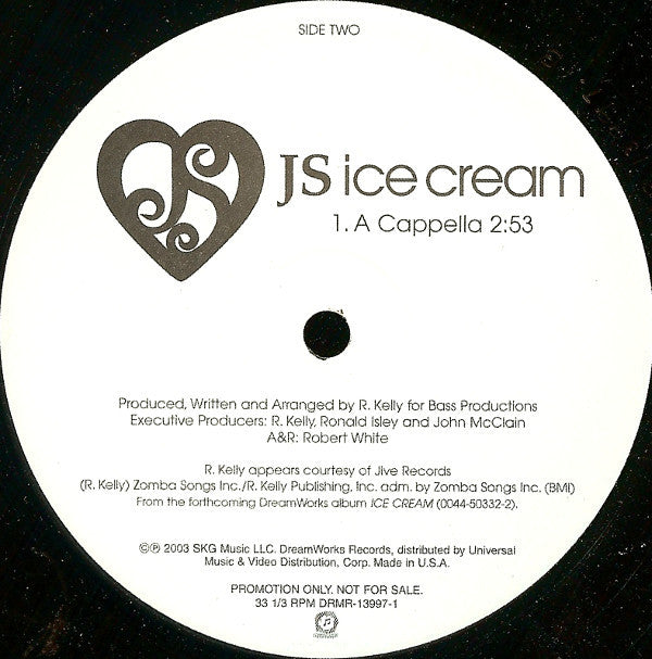 JS* : Ice Cream (12", Single, Promo)
