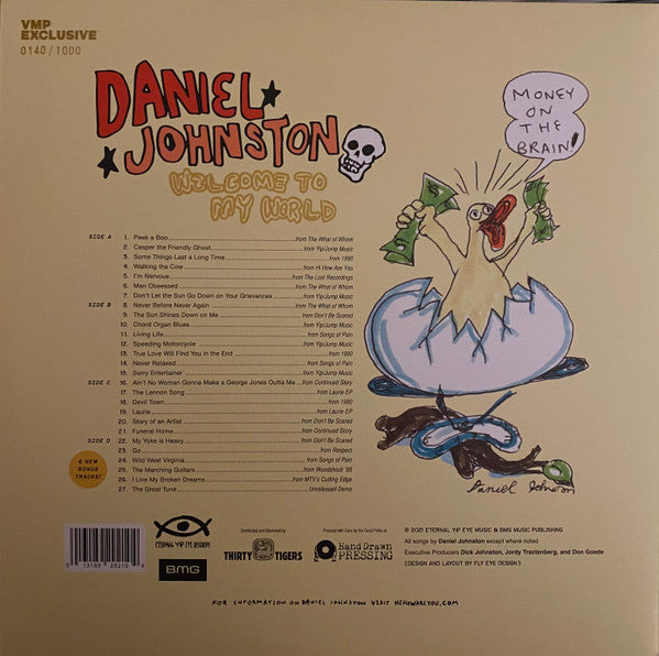 Daniel Johnston : Welcome To My World: The Music Of Daniel Johnston (2xLP, Comp, Club, Num, Tra)