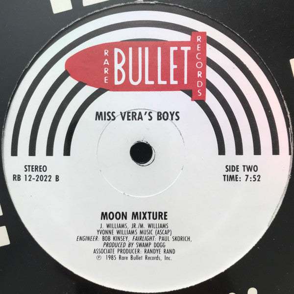 Miss Vera's Boys : Kiss Me Hit Me Touch Me / Moon Mixture (12")