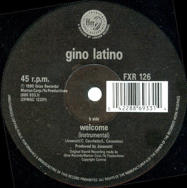 Gino Latino : Welcome (Land Of Oz Excursion Mix) (12")