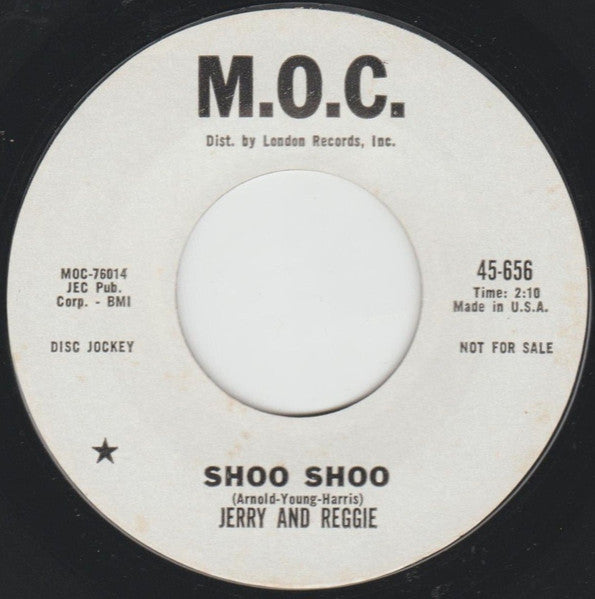 Jerry And Reggie : Shoo Shoo / Dream Baby (7", Single, Promo)