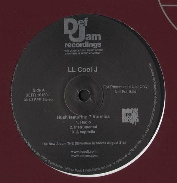 LL Cool J : Hush (12", Promo)