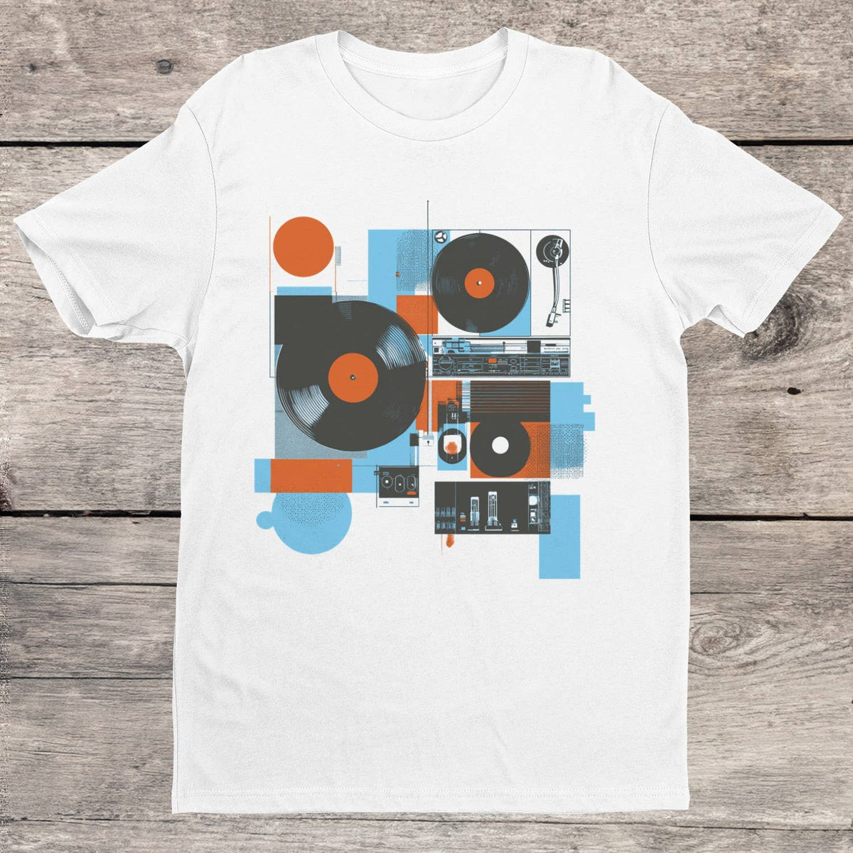 Abstract Retro TurntableMen's T-shirt