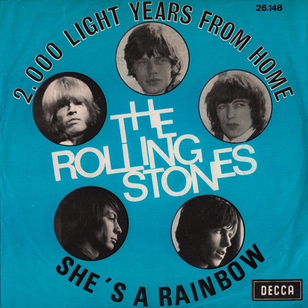 The Rolling Stones : 2,000 Light Years From Home / She's A Rainbow (7", Single, Mono)