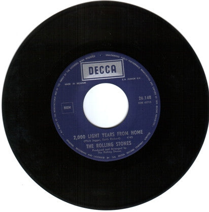 The Rolling Stones : 2,000 Light Years From Home / She's A Rainbow (7", Single, Mono)