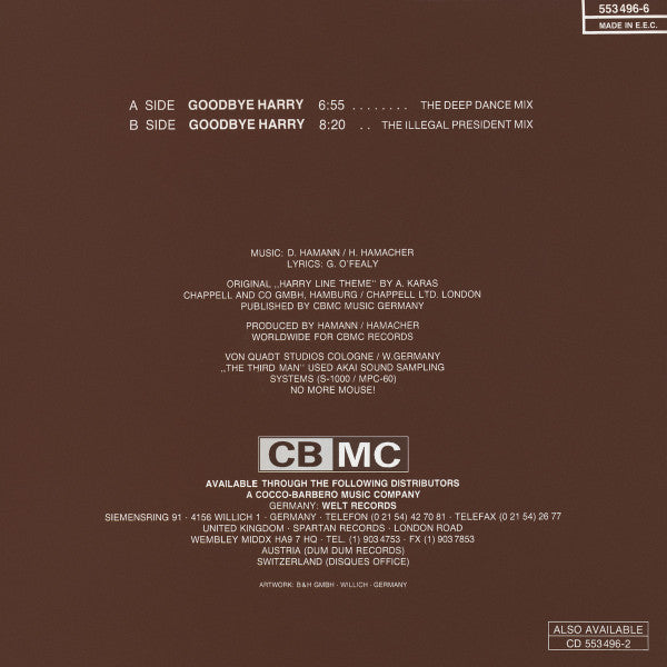 The 3rd Man Project : Goodbye Harry (12", Maxi)