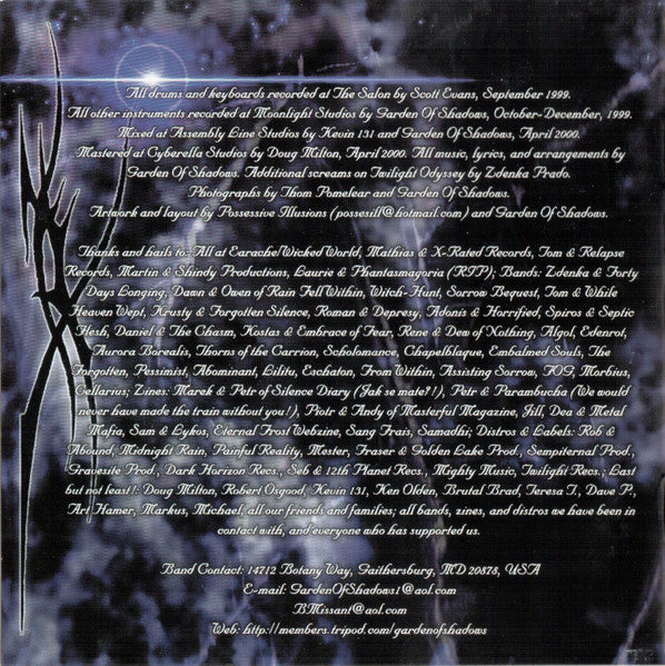 Garden Of Shadows : Oracle Moon (CD, Album)
