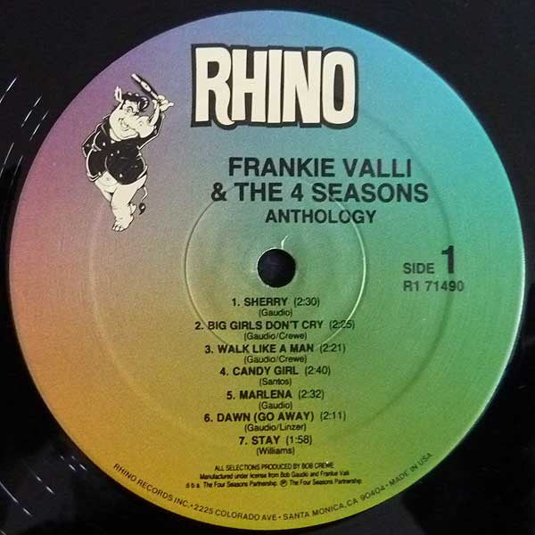 Frankie Valli And The 4 Seasons* : Anthology (2xLP, Comp, Gat)