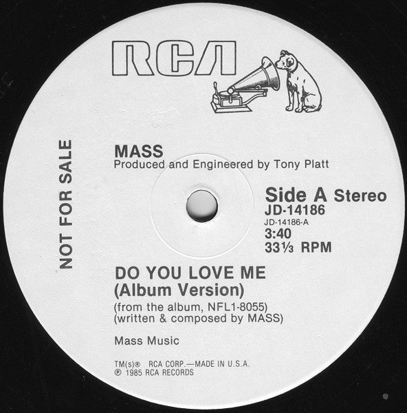 Mass (16) : Do You Love Me (12", Promo)
