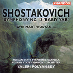 the album cover for Valery Polyansky - Symphony 13 / Babiy Yar Op 113