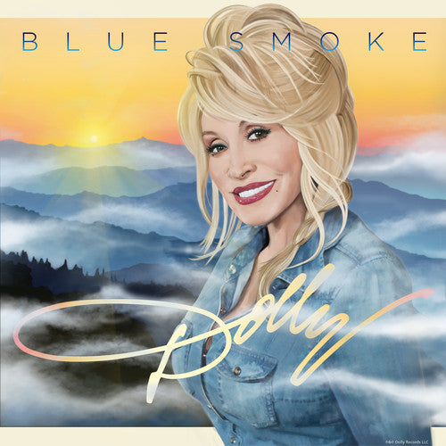 the album cover for Dolly Parton - Blue Smoke (Hk)