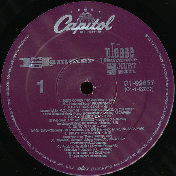 MC Hammer : Please Hammer Don't Hurt 'Em (LP, Album)