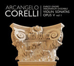 the album cover for Corelli / Imaginarium Ensemble / Onofri - Violinsonatas Opus V 1