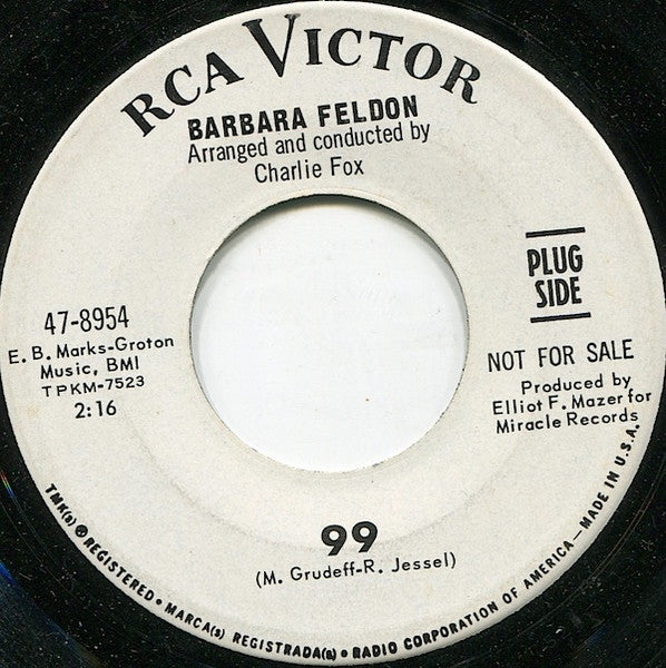 Barbara Feldon : 99 / Max (7", Promo)