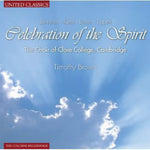 the album cover for Bernstein / Choir Of Clare College / Brown - Celebration of the Spirit
