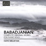 the album cover for Hayk Melikyan - Complete Original Works for Piano Solo