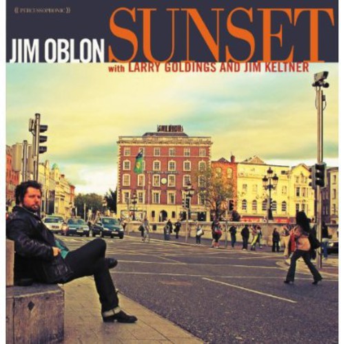the album cover for Jim Oblon - Sunset