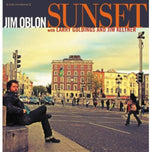 the album cover for Jim Oblon - Sunset