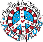 the album cover for Charity & The Jamband - Family Values