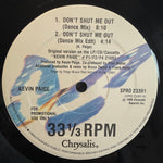 Kevin Paige : Don't Shut Me Out (12", Promo)
