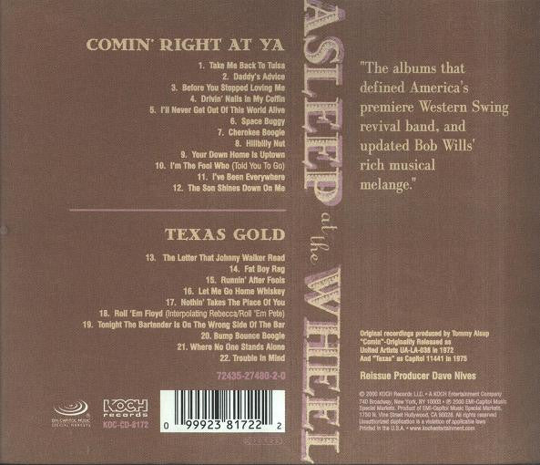 Asleep At The Wheel : Comin' Right At Ya / Texas Gold (CD, Comp, RE)