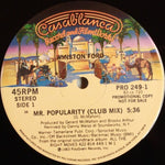 Winston Ford : Mr. Popularity (12", Promo)
