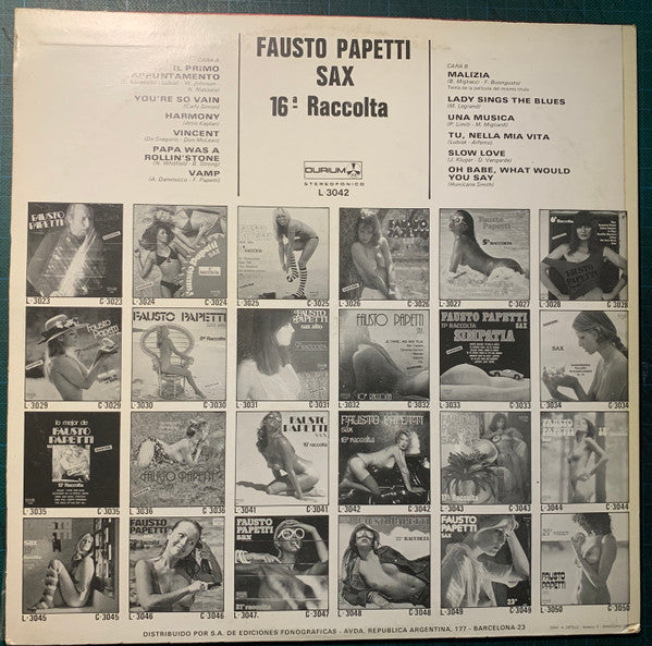 Fausto Papetti : 16.ª Raccolta (LP, Album)