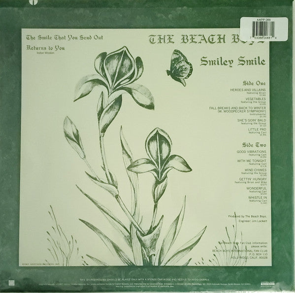 The Beach Boys : Smiley Smile (LP, Album, Ltd, RE, RM, RP, 180)