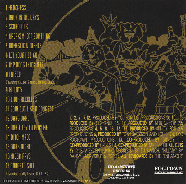 I.M.P. : Back In The Days (CD, Album, RE)