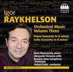 the album cover for Boris Berezovsky - Orchestral Music 3