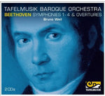the album cover for Tafelmusik Baroque Orchestra - Beethoven Symphonies 1 - 4 & Overtures