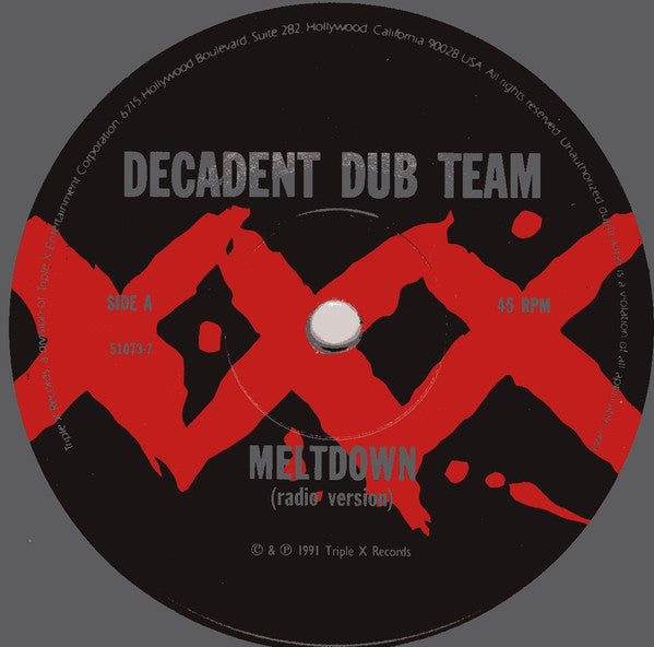 Decadent Dub Team : Meltdown (7", Gre)