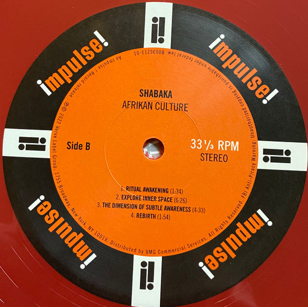 Shabaka* : Afrikan Culture (12", MiniAlbum, RSD, Mar)