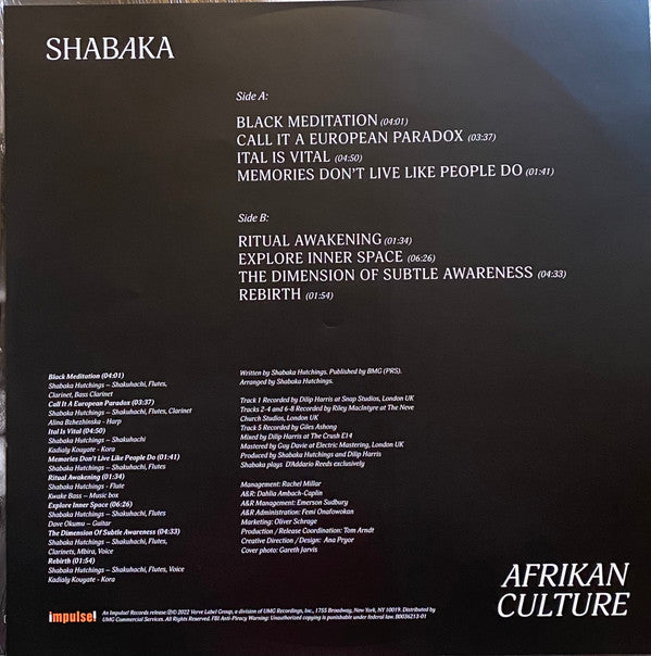 Shabaka* : Afrikan Culture (12", MiniAlbum, RSD, Mar)