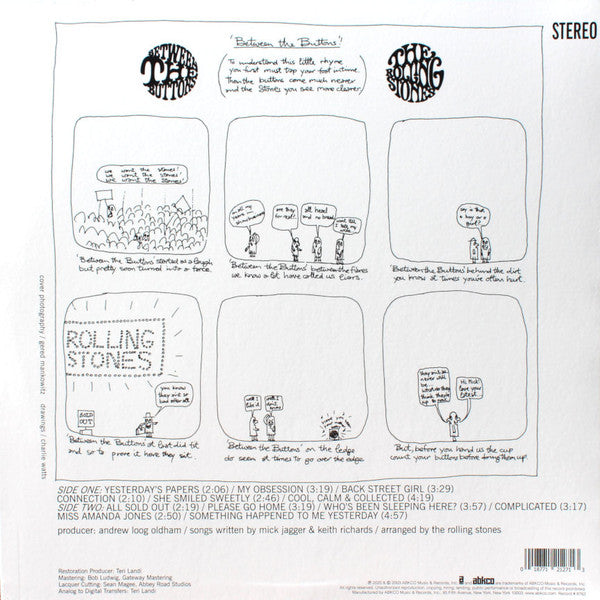 The Rolling Stones : Between The Buttons (UK) (LP, Album, RE, 180)