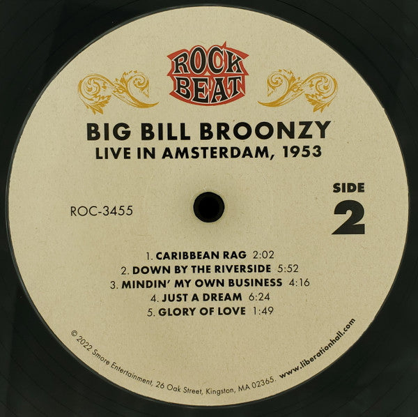 Big Bill Broonzy : Live In Amsterdam 1953 (LP, Mono, Ltd)