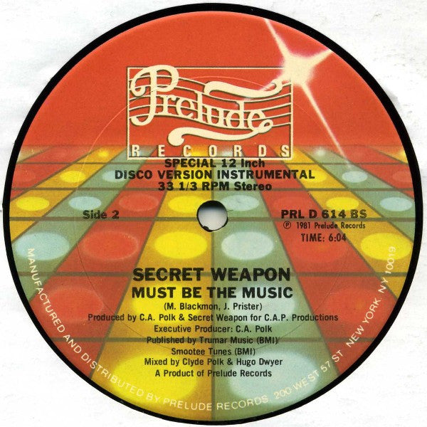 Secret Weapon (2) : Must Be The Music (12")